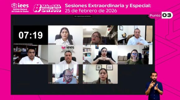 Aprueba IEES límite de financiamiento que podrán recibir los partidos políticos por la vía privada durante 2026 en Sinaloa