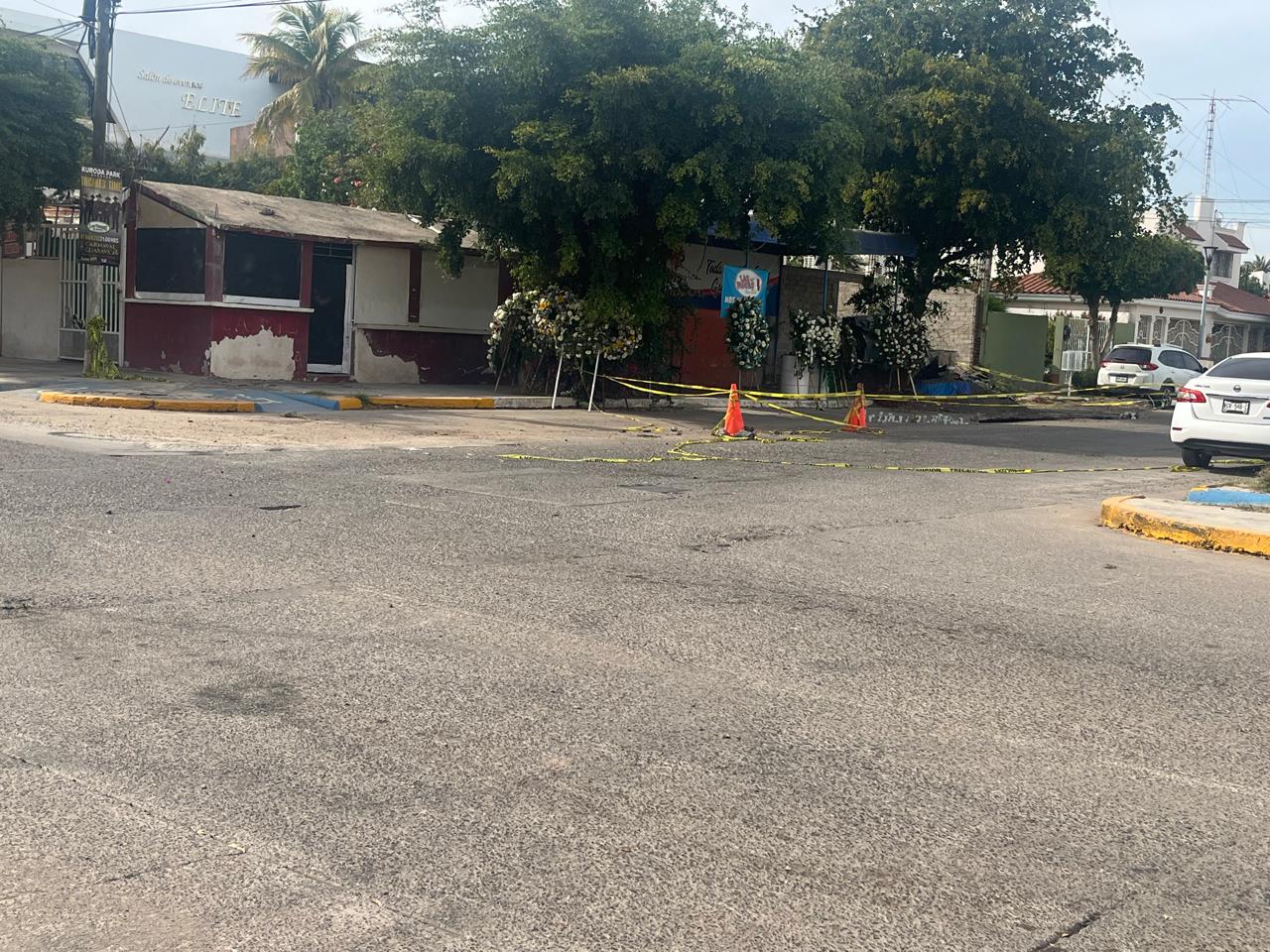 Área del socavón donde murió el profesor Píndaro en Guasave