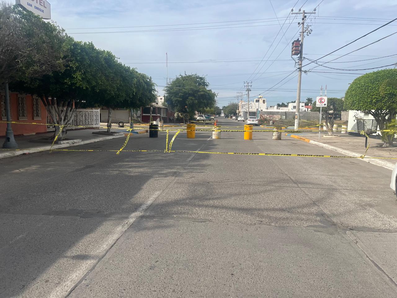 Área del socavón donde murió el profesor Píndaro en Guasave