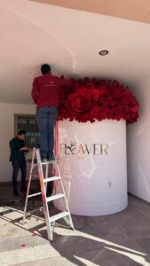 Ramo de rosas gigante en Culiacán