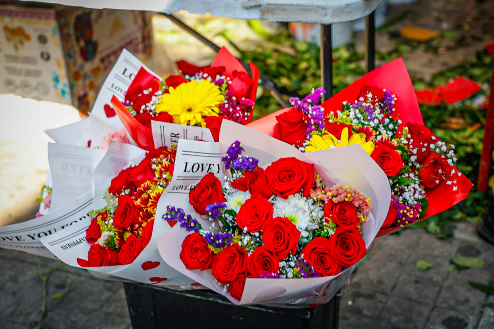 Arreglos de flores de venta en el Centro de Culiacán
