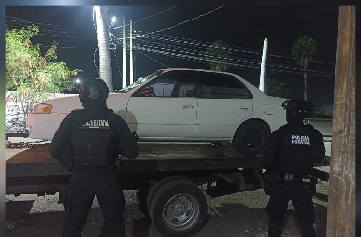 Auto asegurado en Culiacán