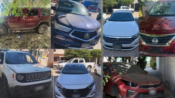 Operativo contra robo de vehículos | Recuperan 7 unidades con reporte de robo en Culiacán y Navolato