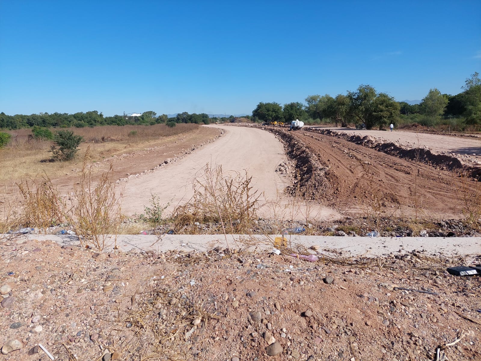 Obra del Malecón en Guamúchil