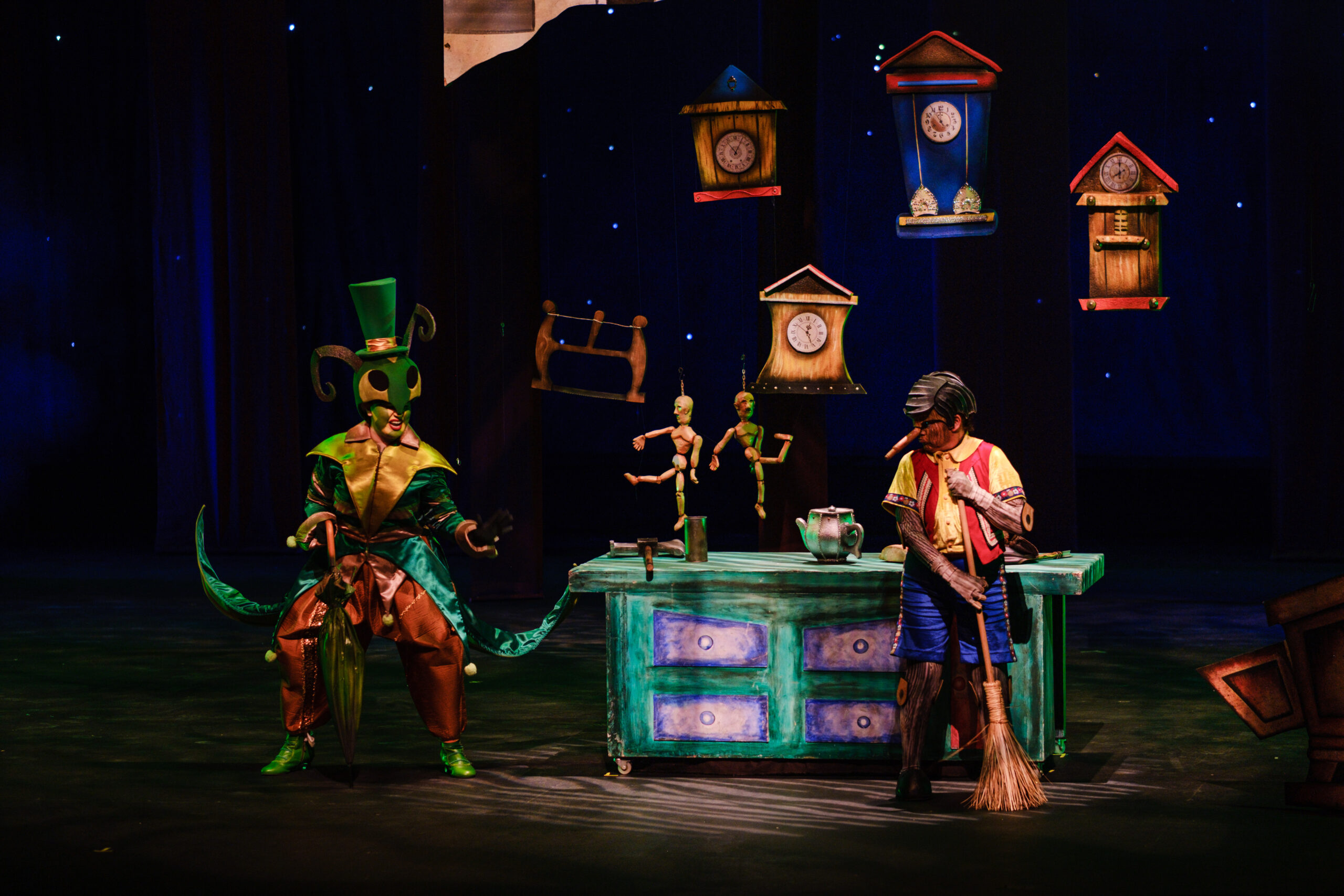 Aventuras de Pinocho cautiva al público en el Teatro Pablo de Villavicencio