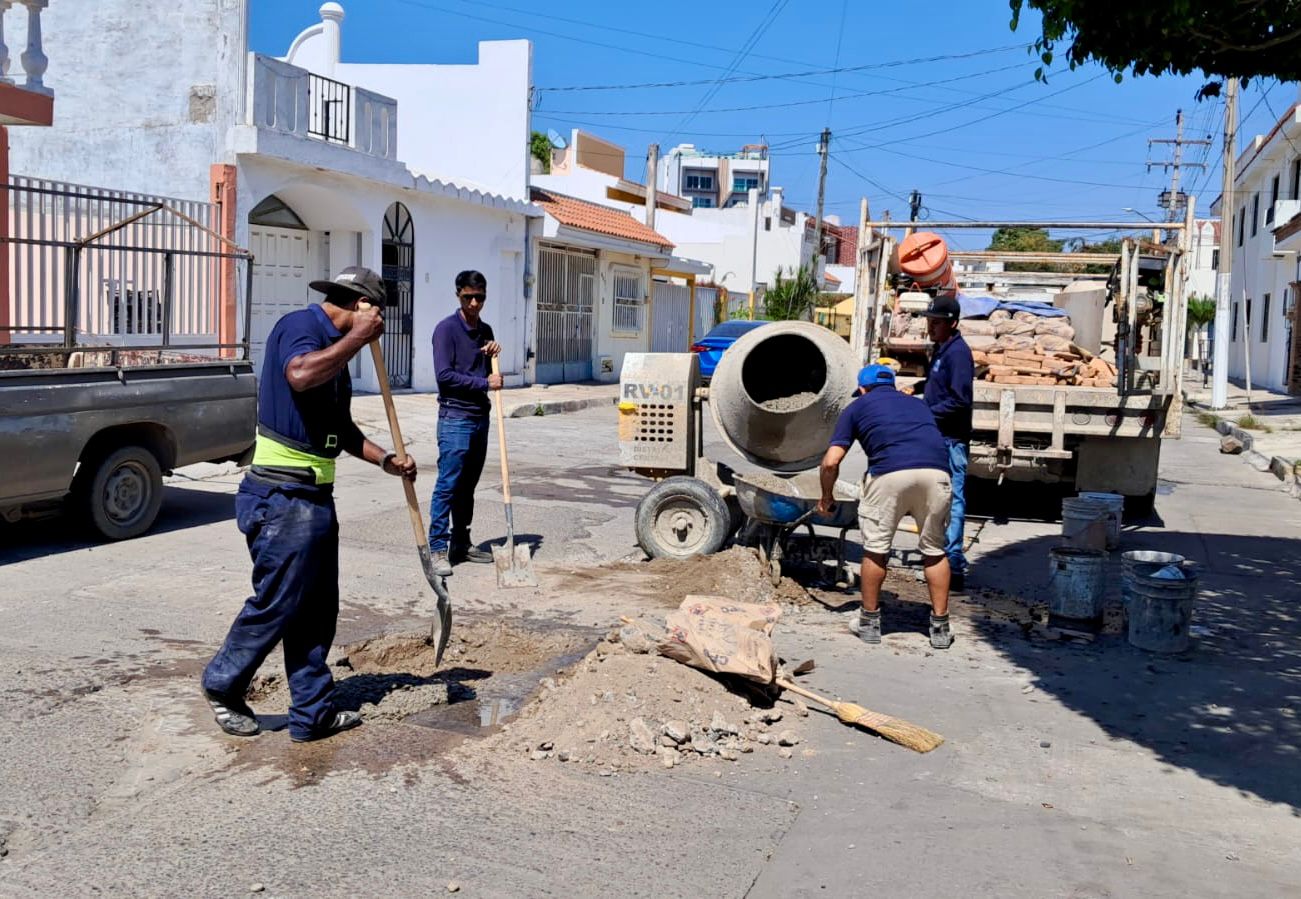 Activadas las cuadrillas para el programa de bacheo en Mazatlán