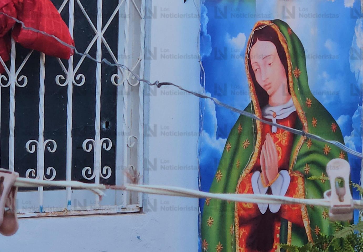 Balas dañaron las fachadas de las viviendas en la colonia 5 de Febrero, en Culiacán