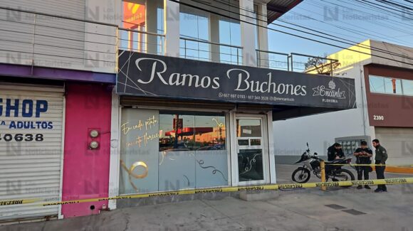 Atacan a balazos florería de arreglos buchones en El Vallado de Culiacán, Sinaloa, este Día del Amor y la Amistad