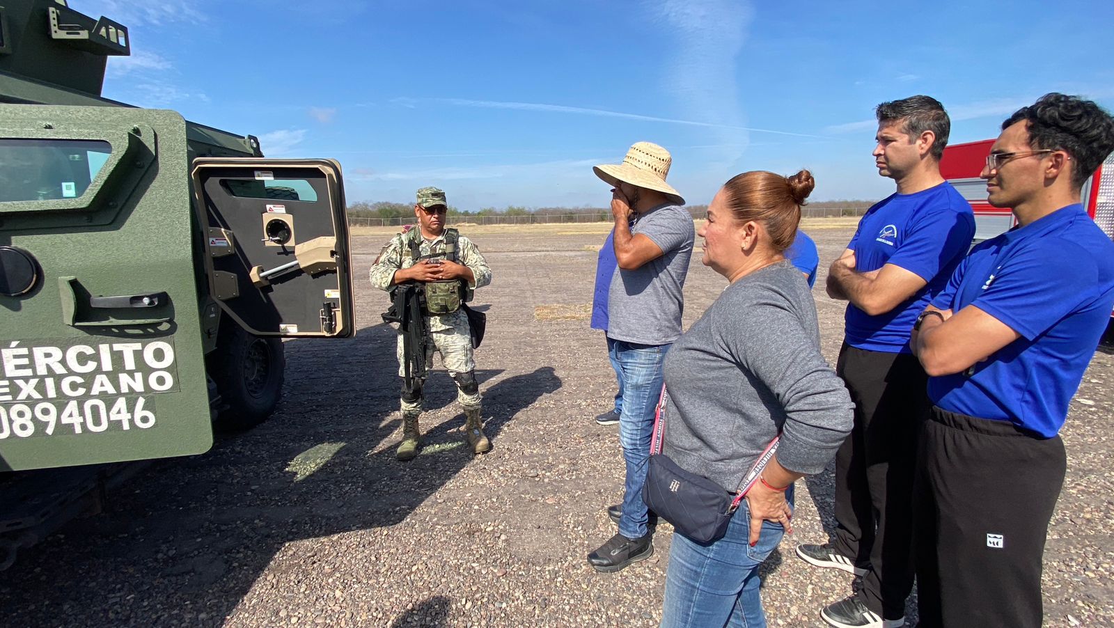 Ejército realiza paseo dominical en la Base Aérea Milltar #10, en Culiacán
