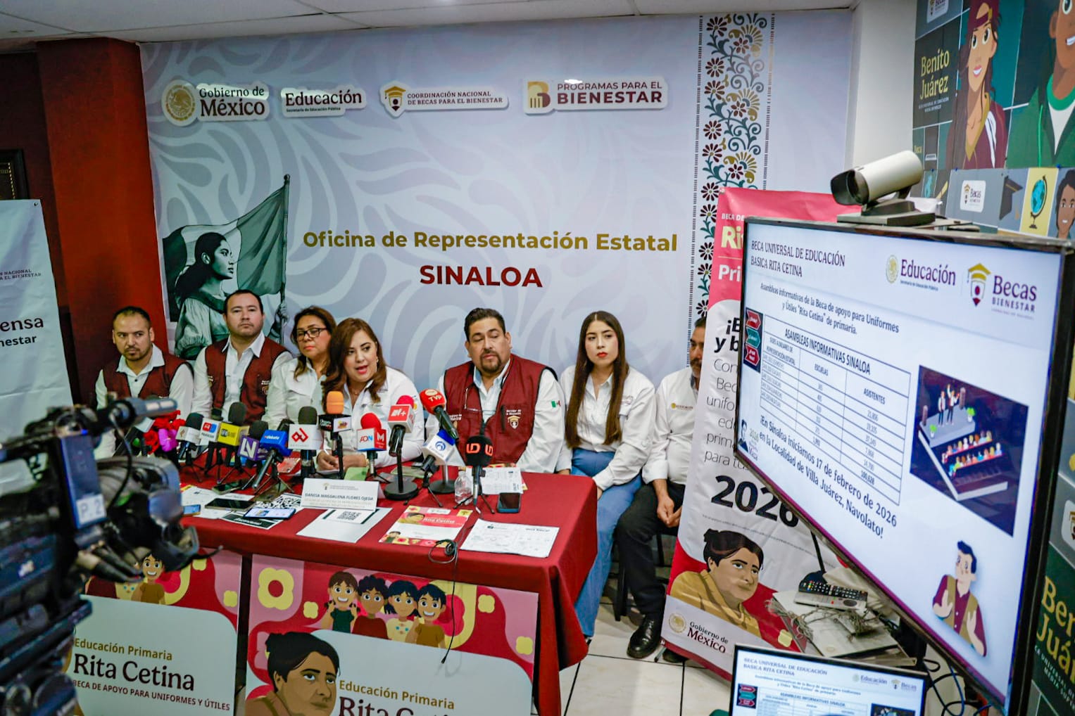 Rueda de prensa Becas para el Bienestar; Beca Rita Cetina