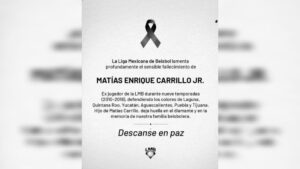 beisbol mexicano de luto por matias carrillo jr esquela