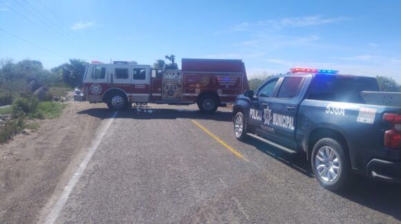 Omar, el bombero lesionado en volcadura de nodriza en Guasave, Sinaloa, sufrió quemaduras de primer grado