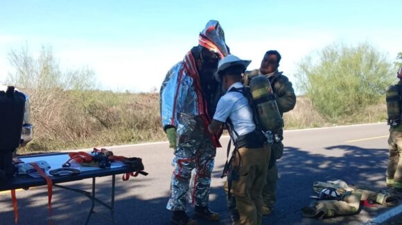Tras incidente en carretera estatal con gas amoniaco, Protección Civil iniciará inspecciones en gaseras y habrá posibles sanciones en Guasave, Sinaloa