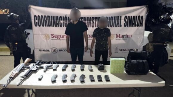 Vinculan a proceso a Carlos “N” y Jesús “N”, detenidos con armas en el sector Feria Ganadera, en Culiacán, Sinaloa