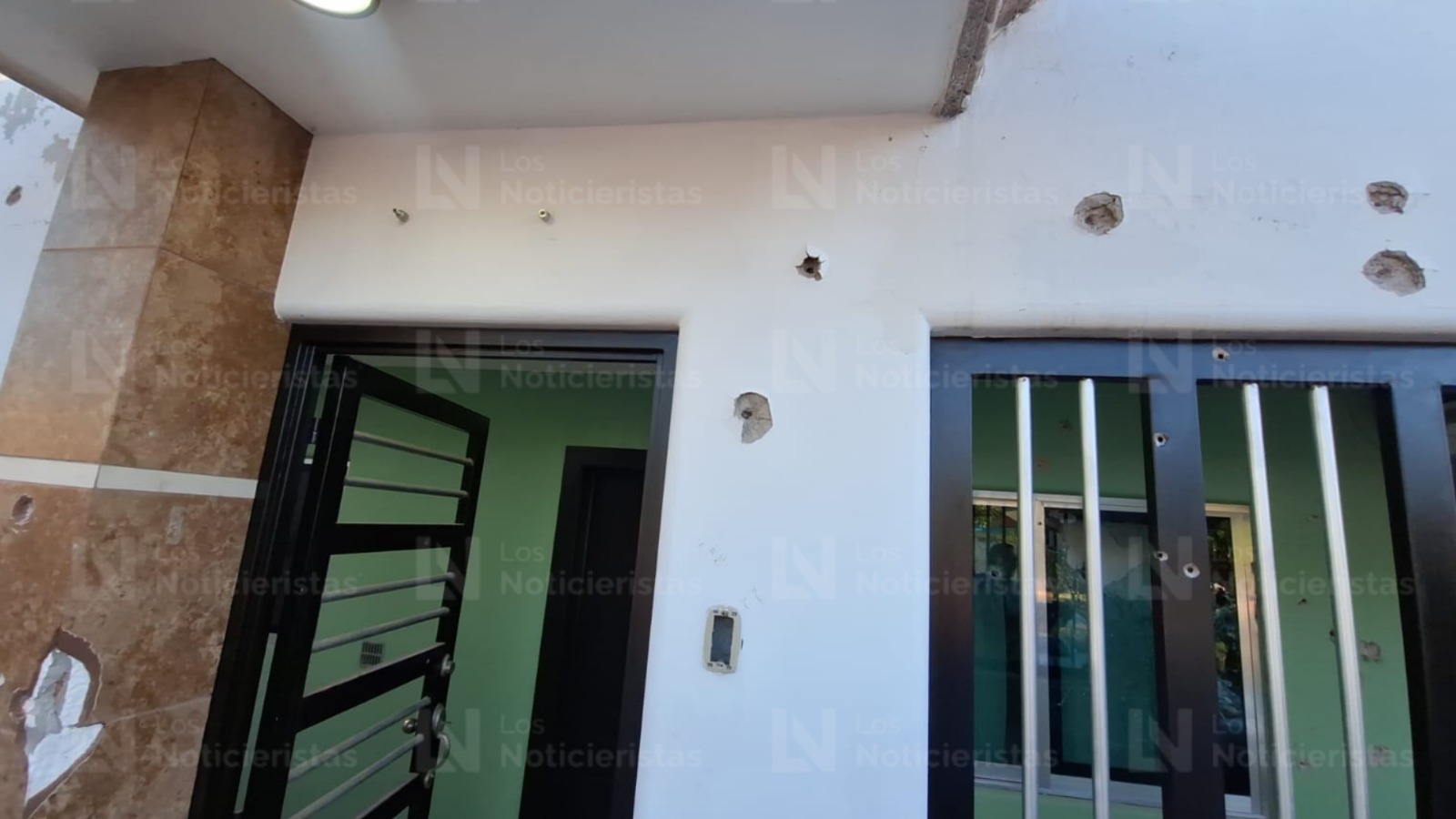Casa tiroteada en la Col. Emiliano Zapata de Culiacán, Sin.
