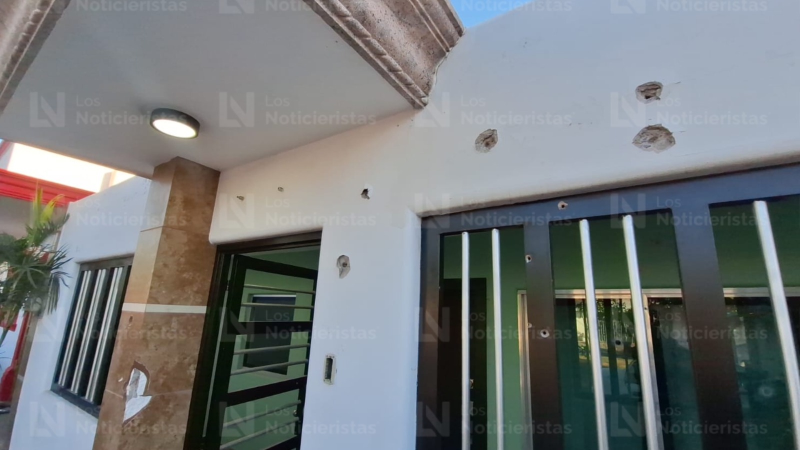 Casa tiroteada en la Col. Emiliano Zapata de Culiacán, Sin.