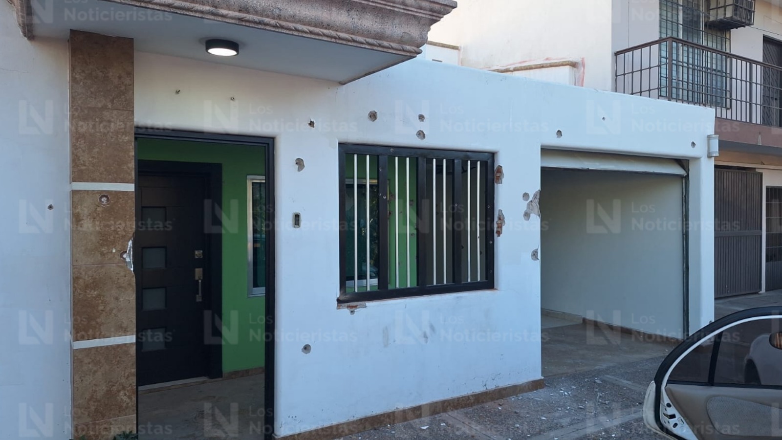Casa tiroteada en la Col. Emiliano Zapata de Culiacán, Sin.