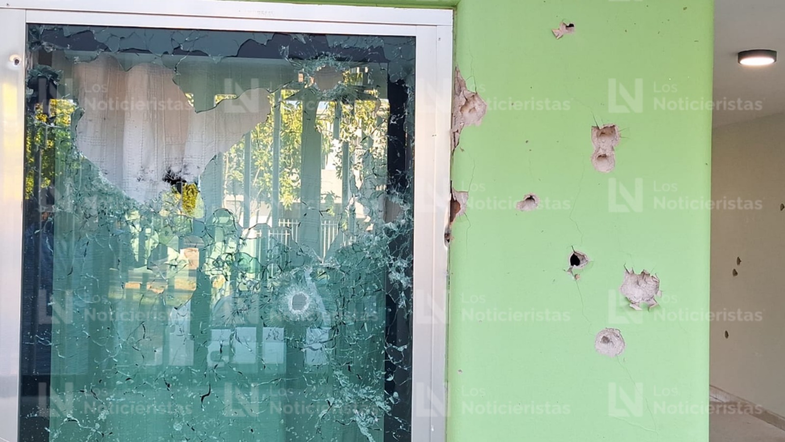 Casa tiroteada en la Col. Emiliano Zapata de Culiacán, Sin.