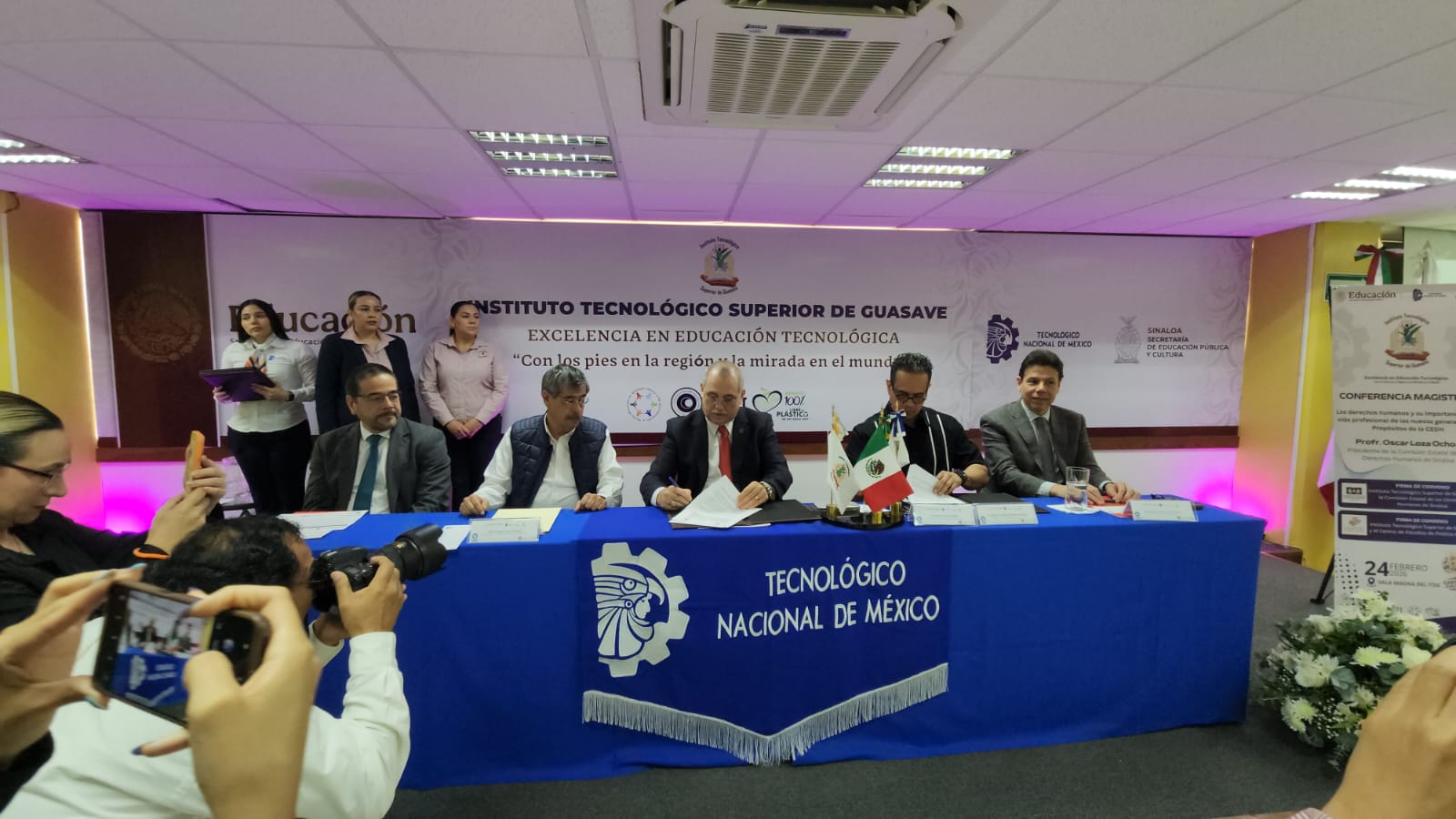 CEDH Sinaloa e Instituto Tecnológico de Guasave firman convenio