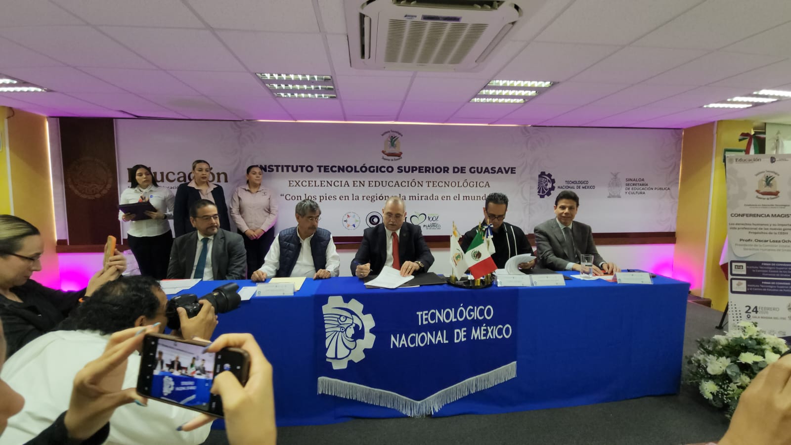 CEDH Sinaloa e Instituto Tecnológico de Guasave firman convenio