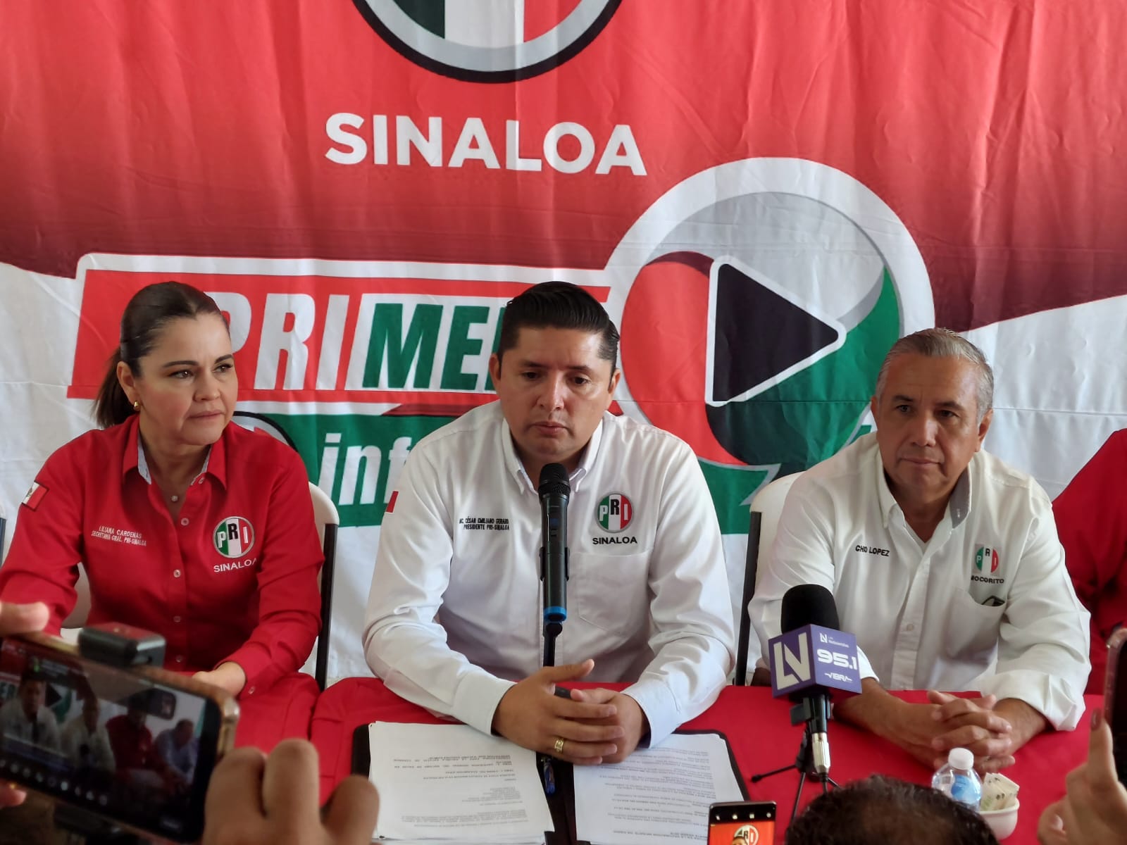 César Emiliano Gerardo Lugo, dirigente estatal del Partido Revolucionario Institucional (PRI)
