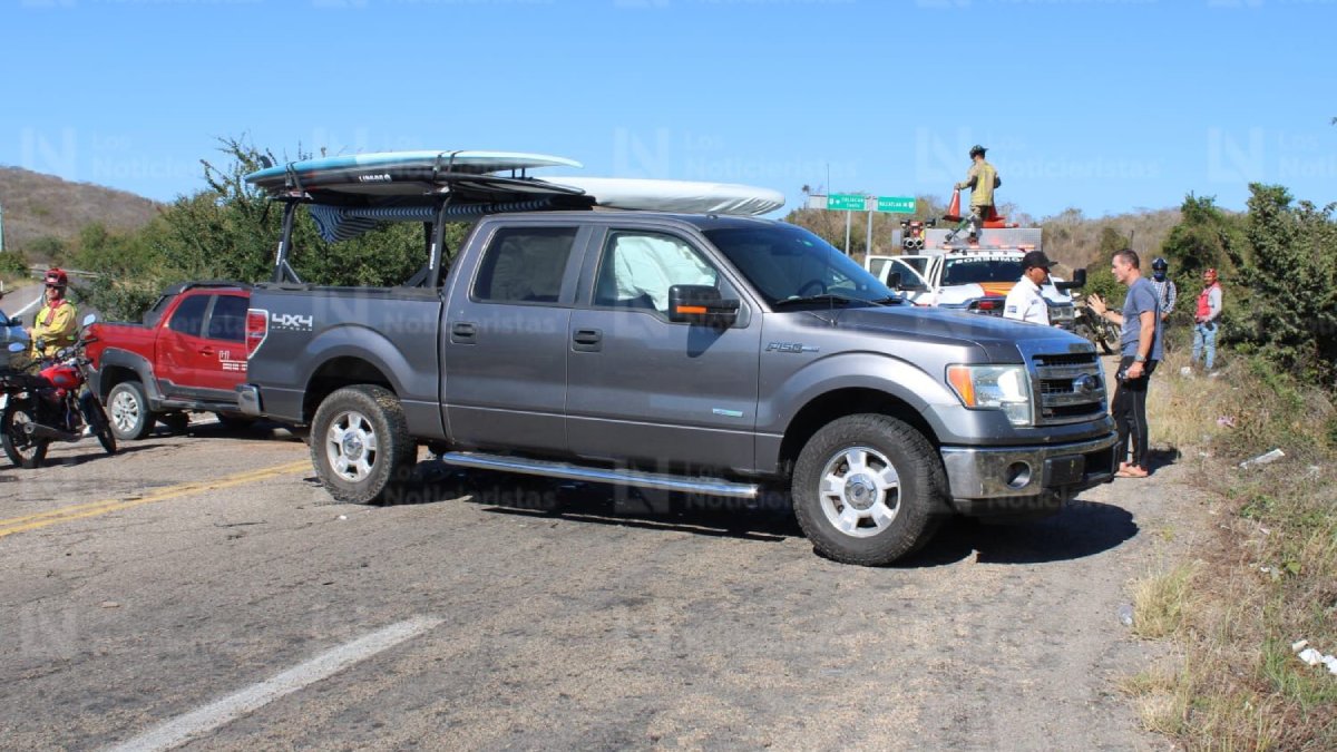 choque en la carretera en el habal cerritos en mazatlan sinaloa