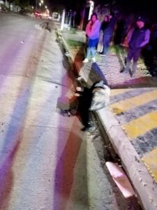 Ciclista accidentado en Los Mochis