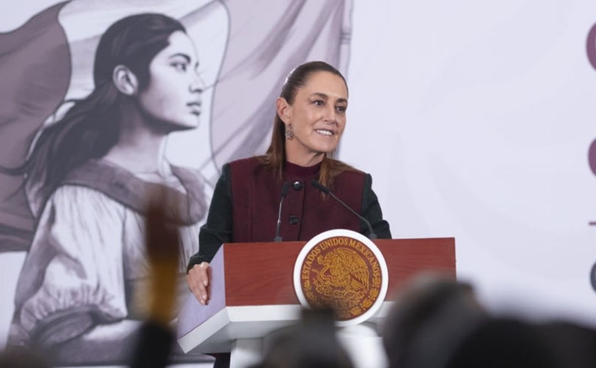 Claudia Sheinbaum en conferencia 'mañanera'