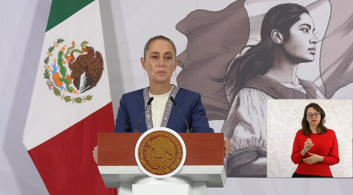 Claudia Sheinbaum en conferencia 'mañanera'