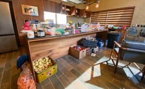 cocina del rancho donde se escondia el mencho