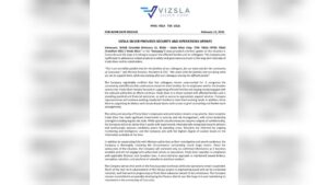 comunicado de vizsla silver ante cinco mineros desaparecidos