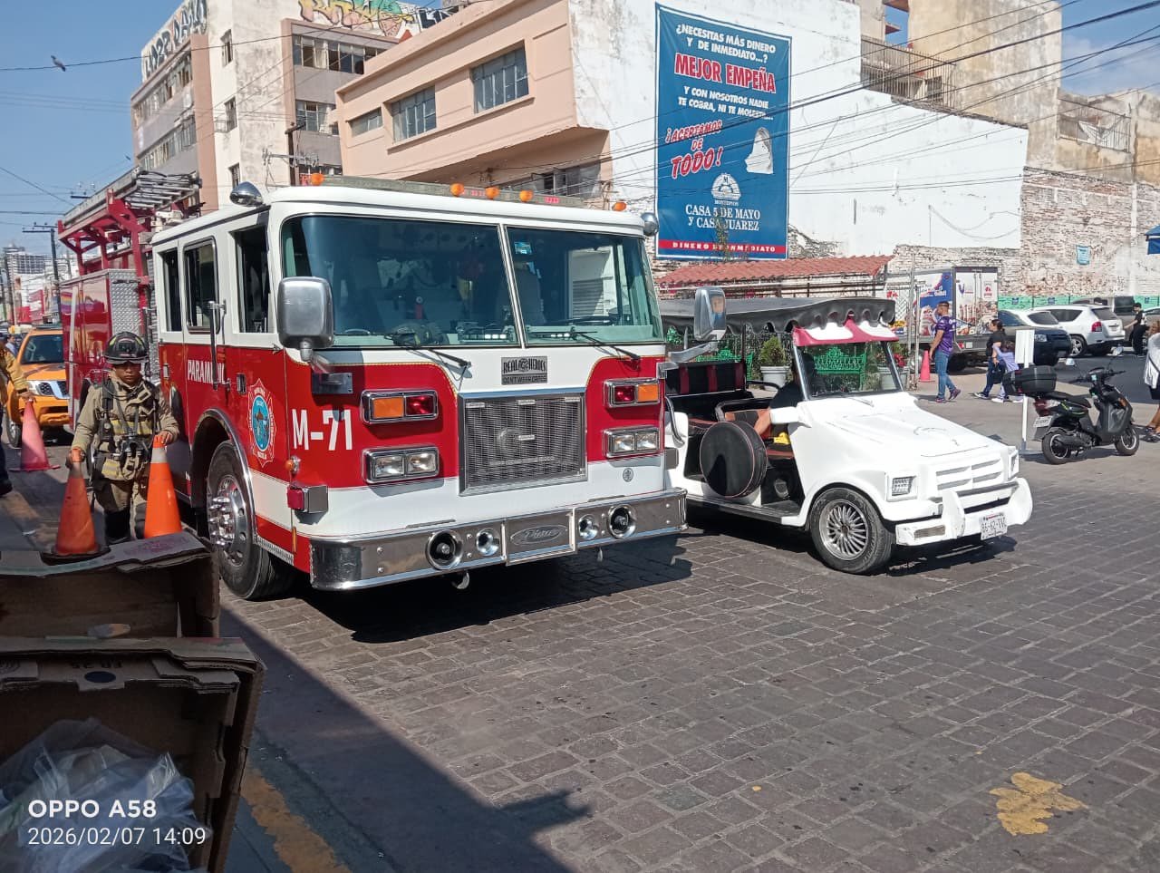 Conato de incendio en el mercado Pino Suárez, en Mazatlán