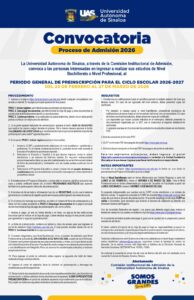 Convocatoria UAS