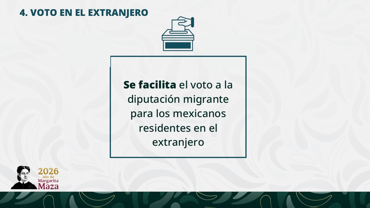 Datos sobre la Reforma Electoral promovida por gobierno federal