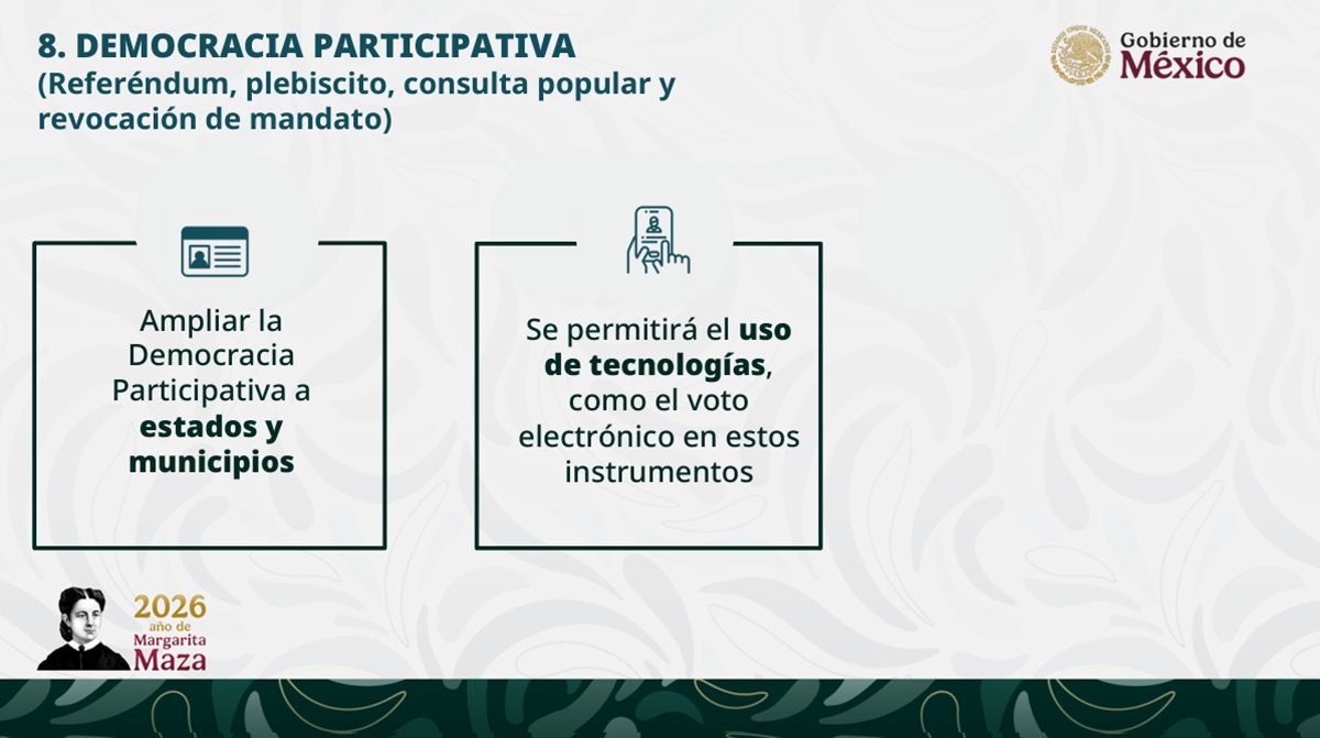 Datos sobre la Reforma Electoral promovida por gobierno federal