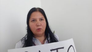 Trabajadora del Centro de Justicia Penal del municipio de Angostura
