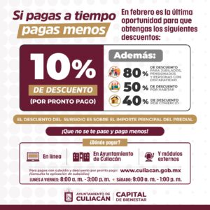 Descuentos Predial Culiacán