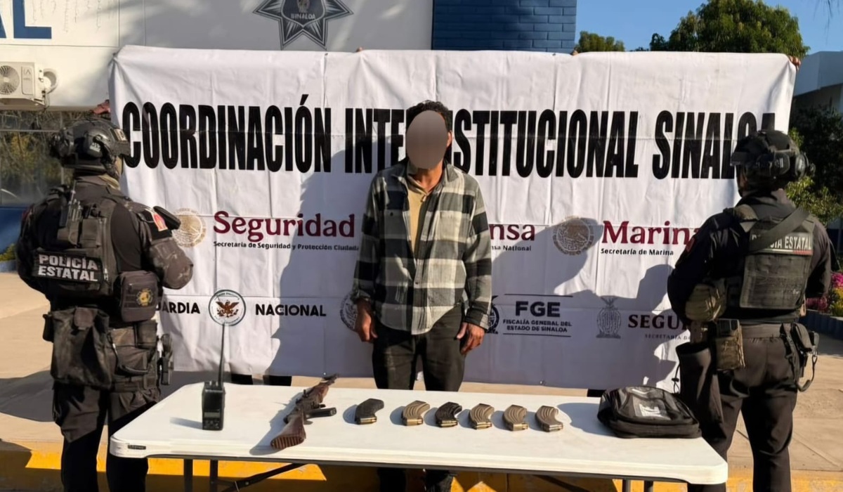 Detenido con explosivos en Tepuche, Culiacán