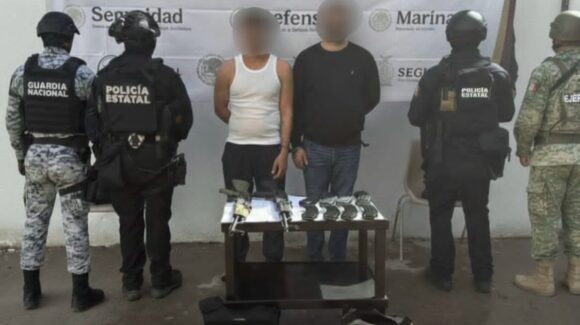 En operativo de búsqueda y localización de mineros desaparecidos, detienen en Concordia, Sinaloa, a dos civiles armados