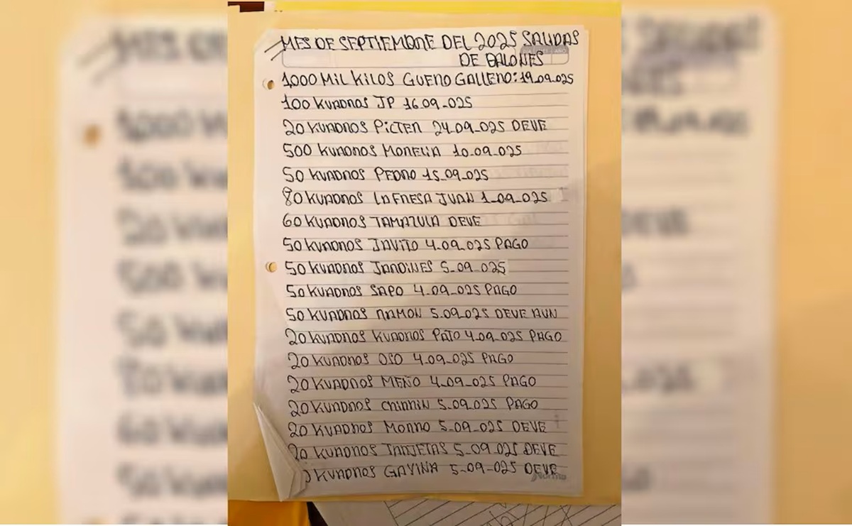 Documentos encontrados en la guarida de 'El Mencho'