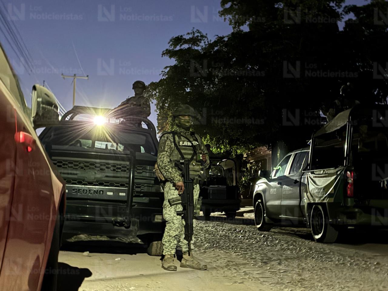 Ejército realiza despliegue en el sitio del ataque armado