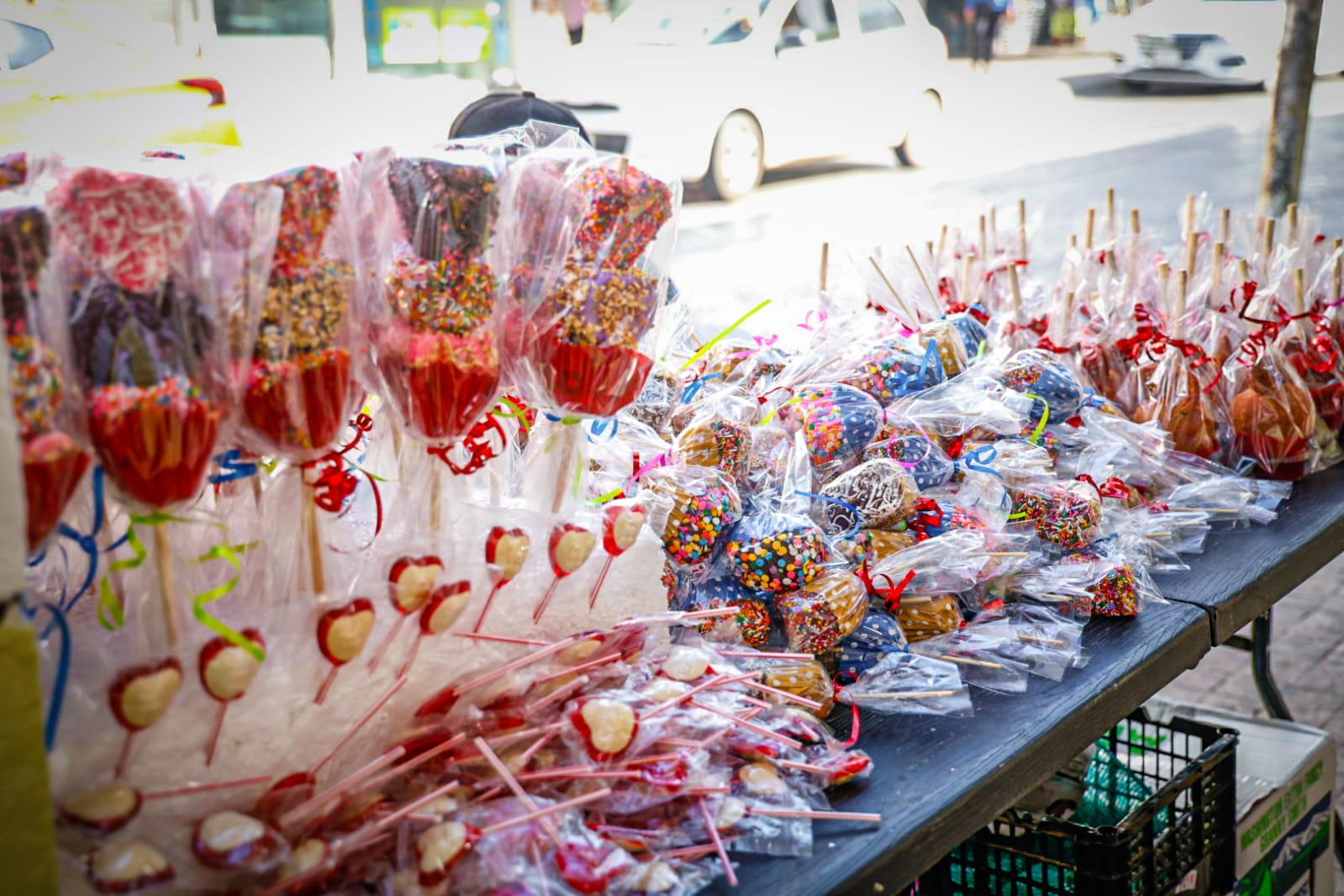 Dulces por San Valentín en el Centro de Culiacán