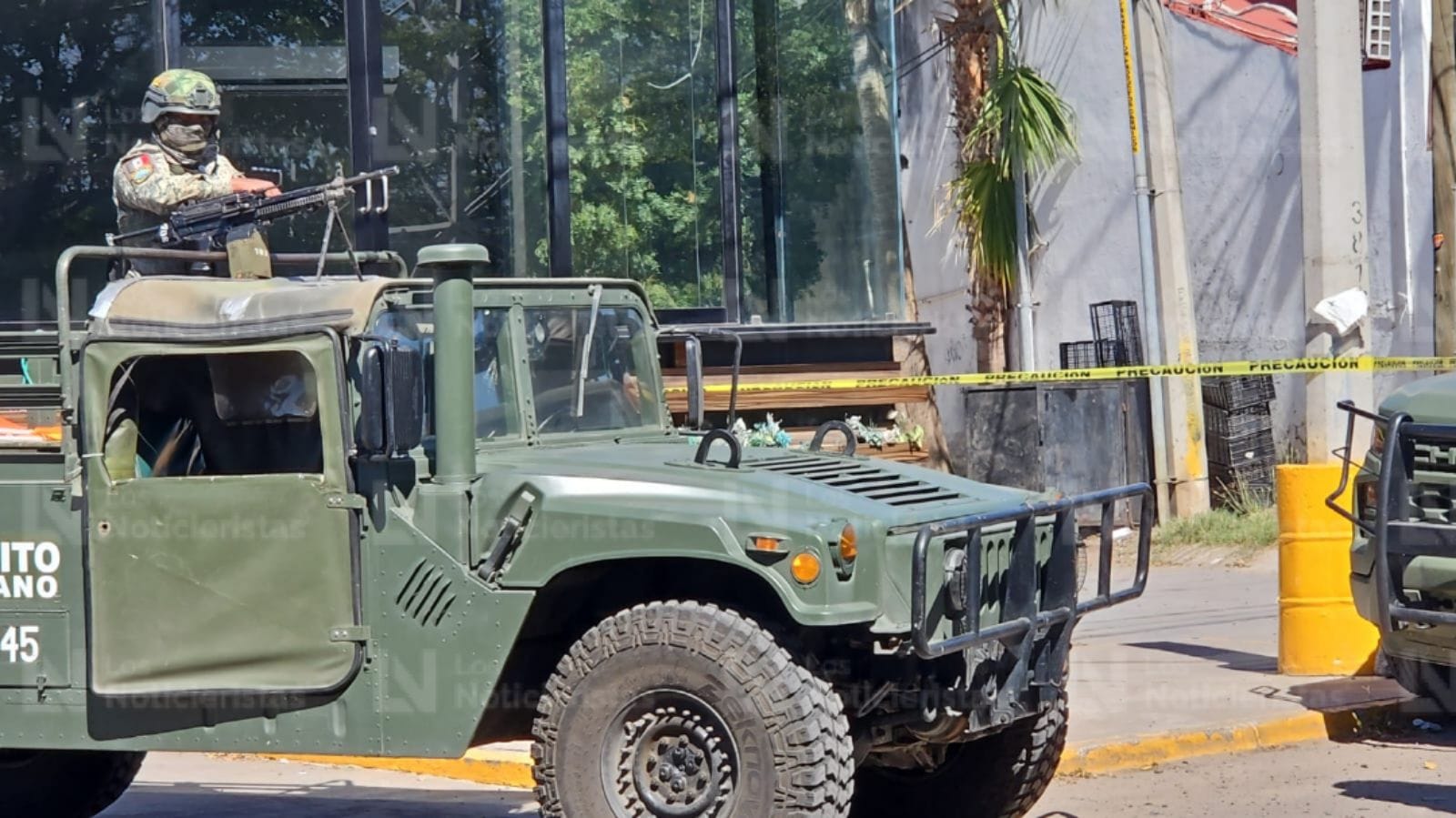Personal del Ejercito resguarda zona
