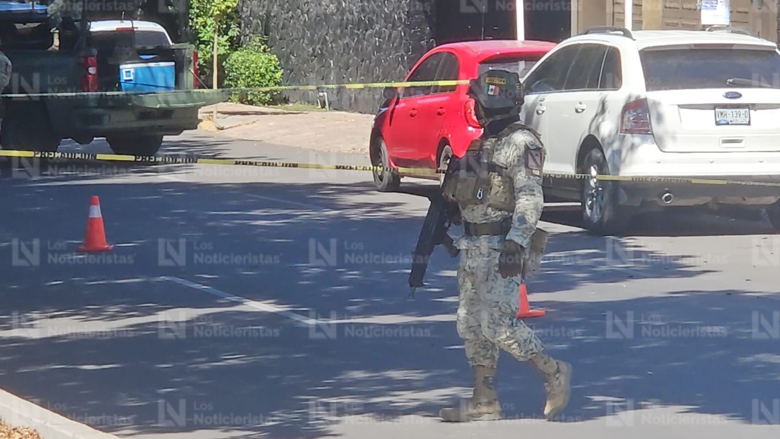 Personal del Ejercito resguarda zona donde hubo detonaciones de arma de fuego