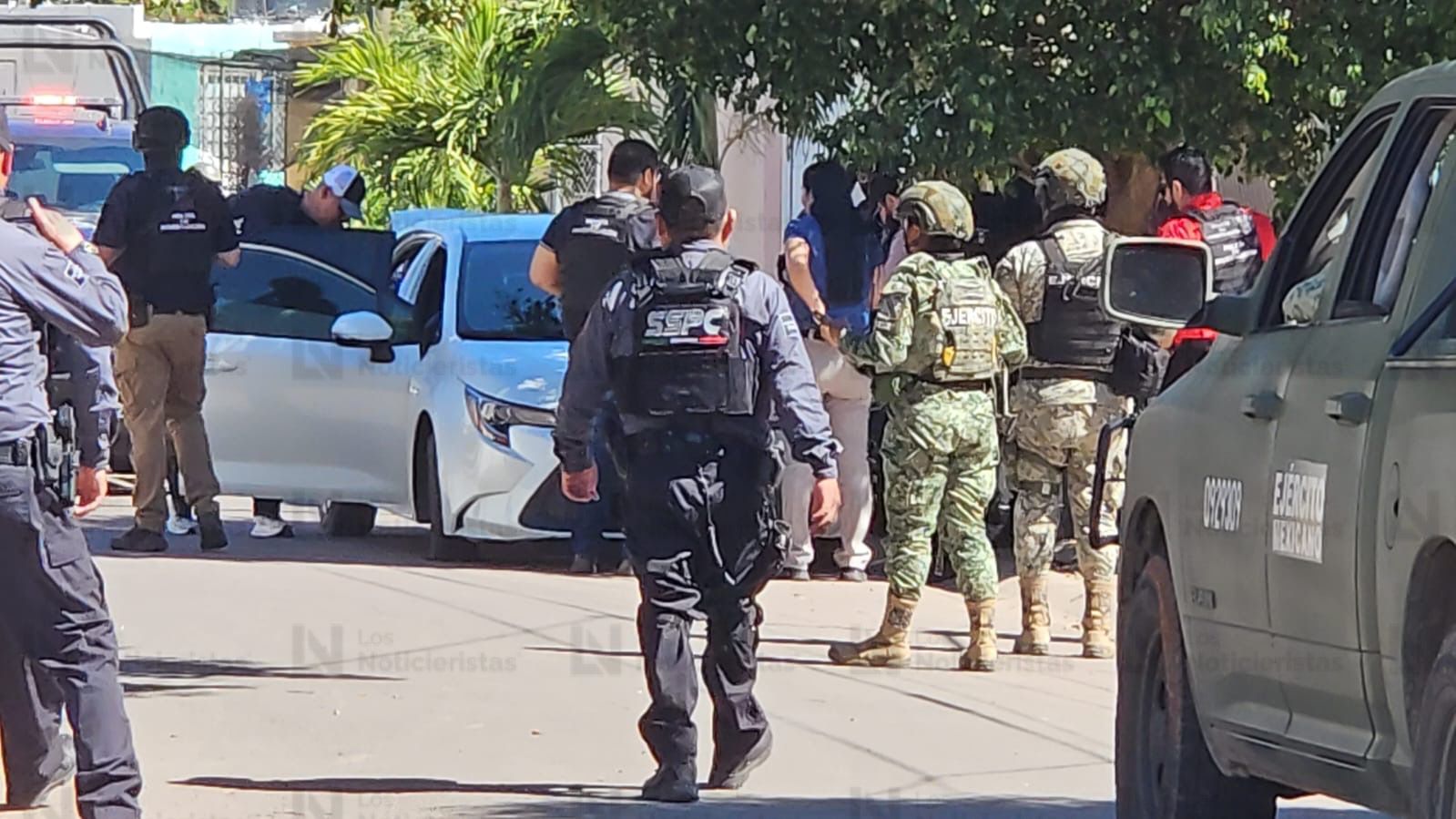 Elementos del Ejercito y la SSPC