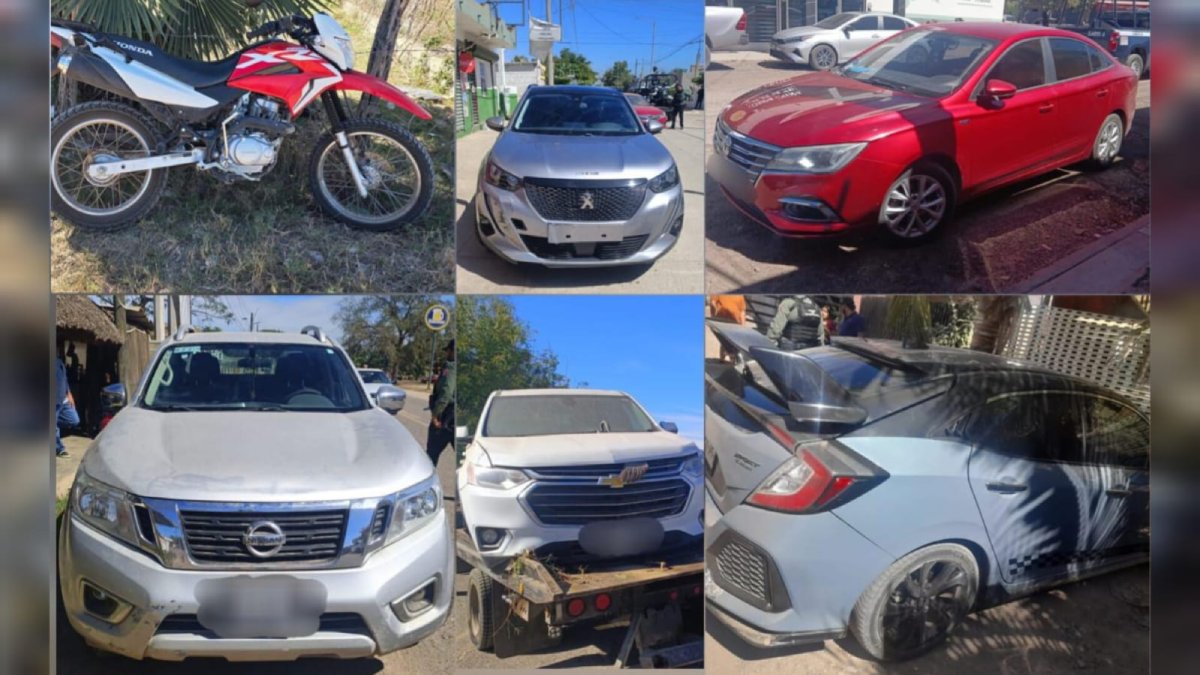 en culiacan recuperan seis vehículos con reporte de robo