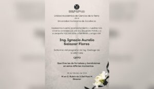 Esquela de Ignacio Aurelio Salazar Flores