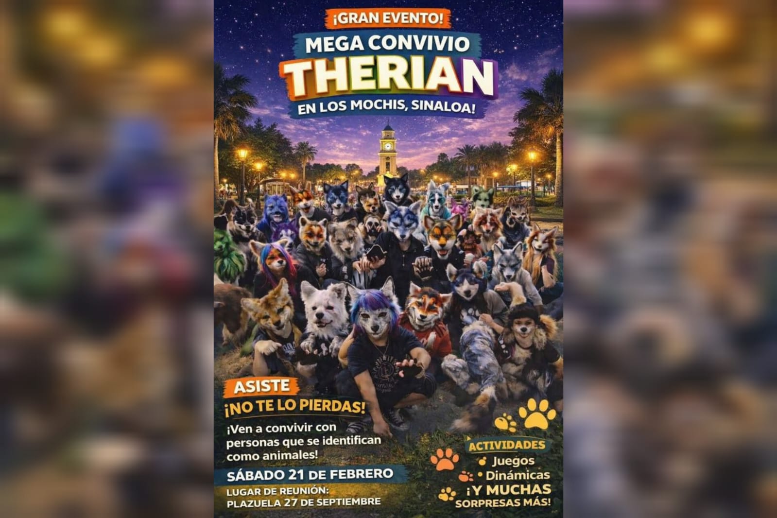 Megaconvivio “Therian” en Los Mochis