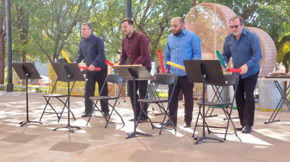La UPES Guamúchil vibra al ritmo de la percusión con el grupo SAFA; buscan acercar la cultura a las aulas