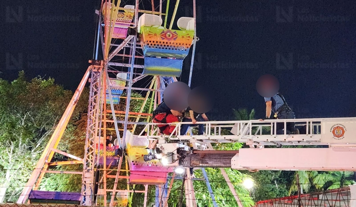 Falla rueda de la fortuna del Parque 87, en Culiacán